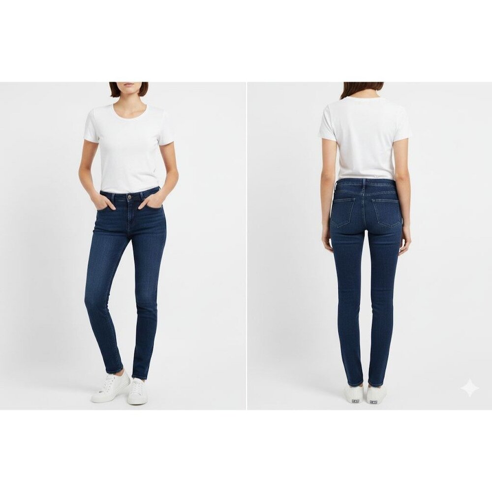 BDG Womens Skinny Jeans Dark Wash Mid-Rise Size 26 Cotton/Spandex Blend